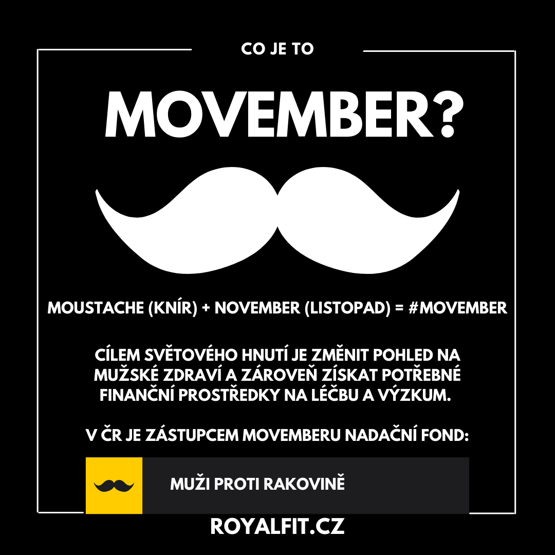 Movember aneb když je knír trendy a zároveň pomáhá