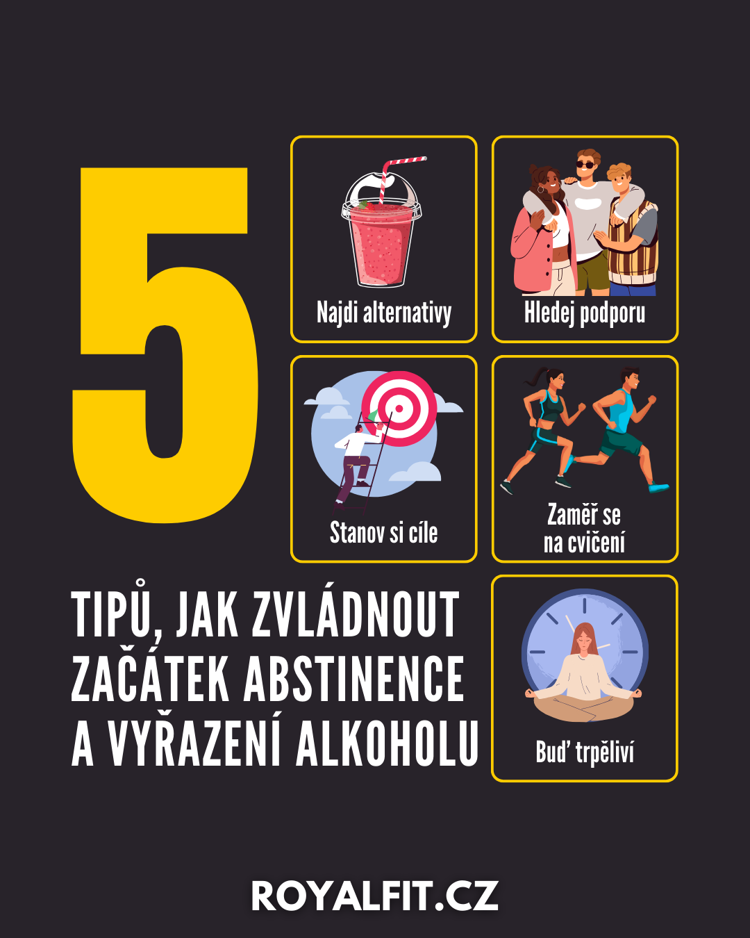 5 tipů, jak zvládnout začátek abstinence a vyřazení alkoholu