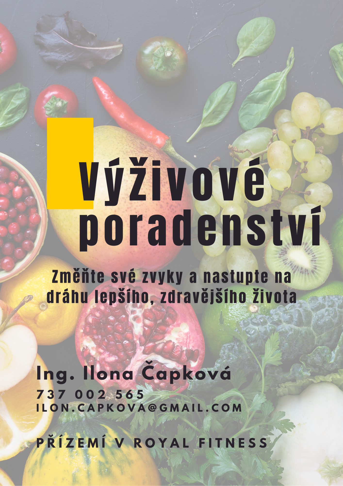 Výživové poradenství Kladno Royal Fitness, nutriční specialistka