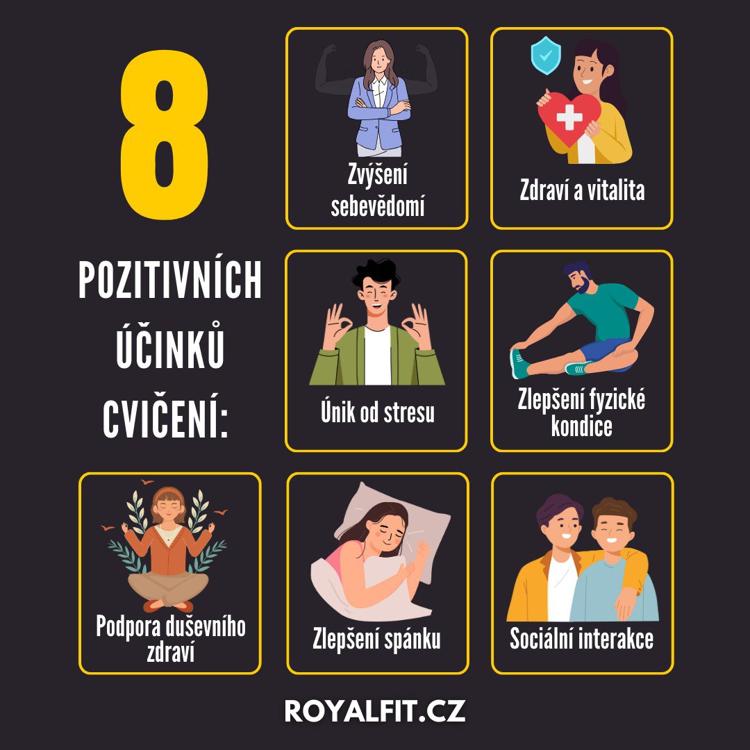 8 pozitivních účinků cvičení